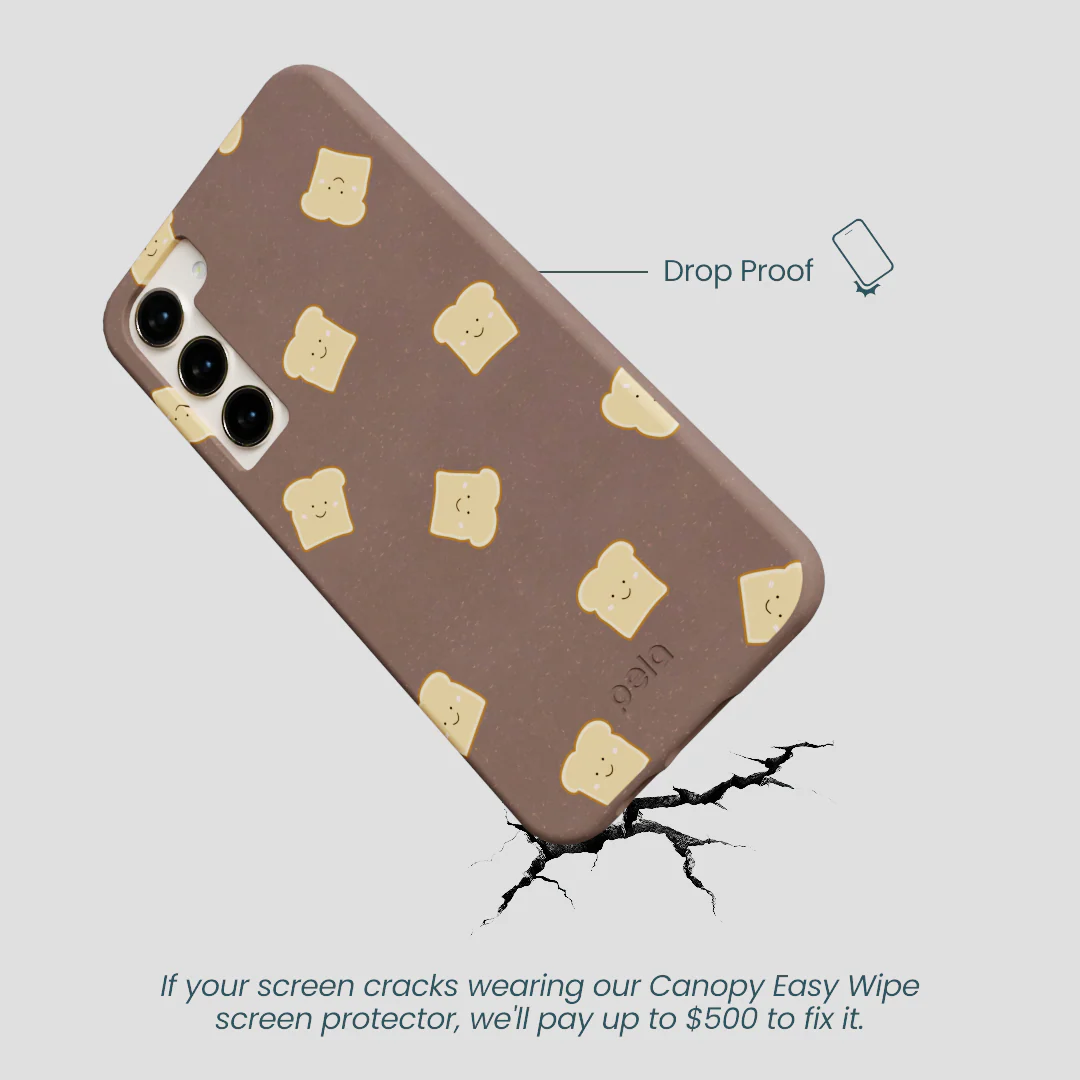 Chocolate Brown Mini Toast Samsung Galaxy S23+(Plus) Case - Image 5