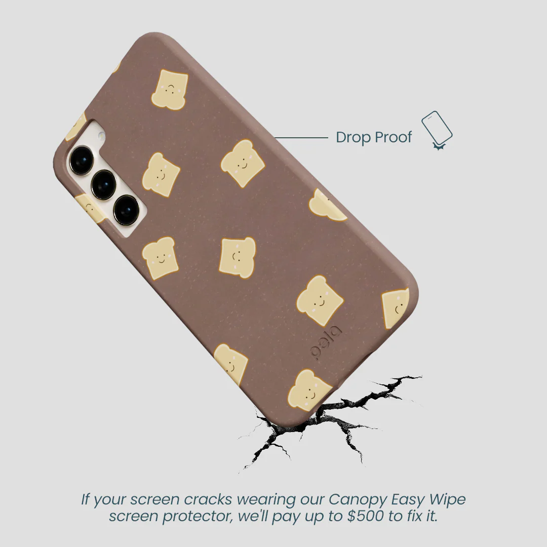 Chocolate Brown Mini Toast Samsung Galaxy S24+(Plus) Case - Image 5