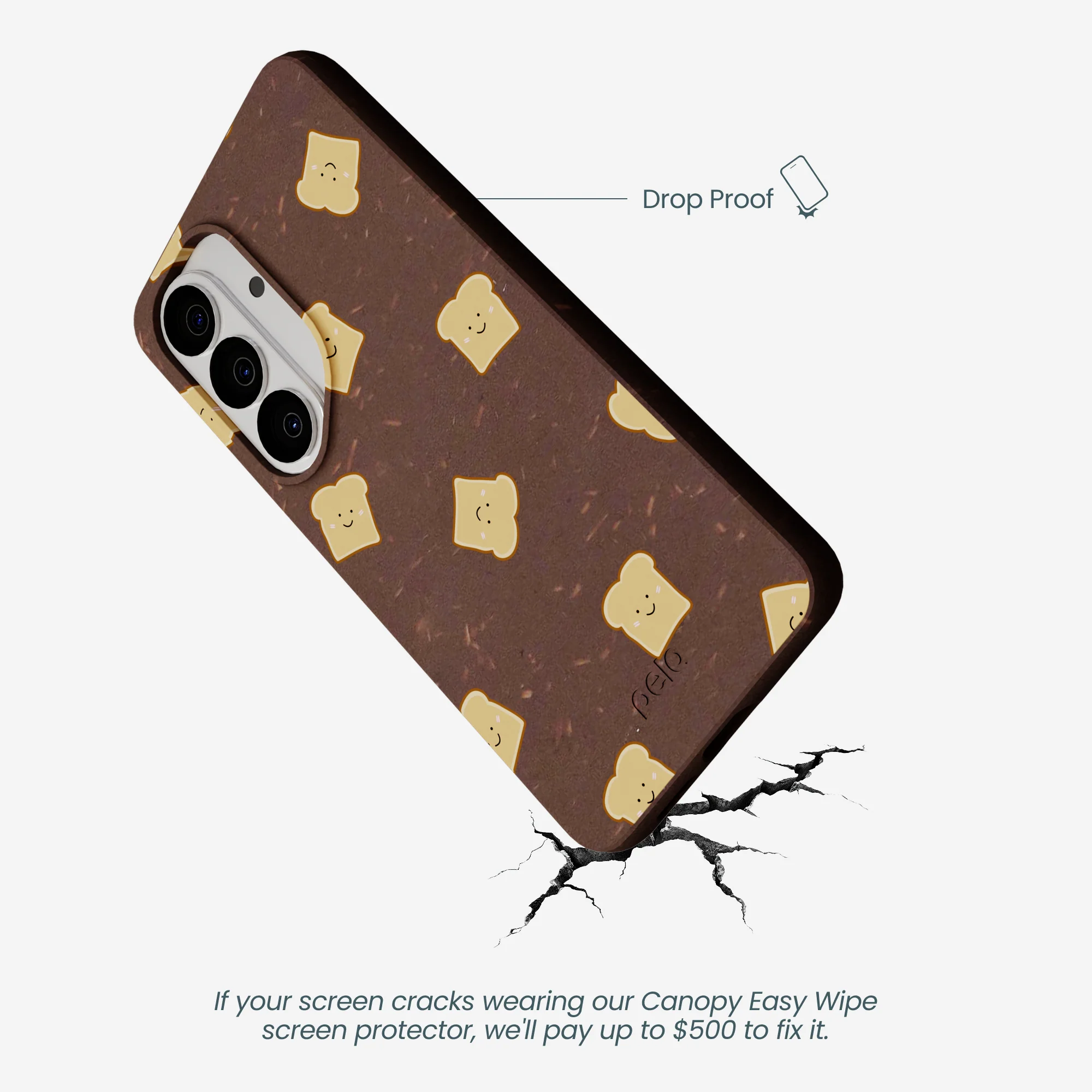 Chocolate Brown Mini Toast Samsung Galaxy S26 Case - Image 5