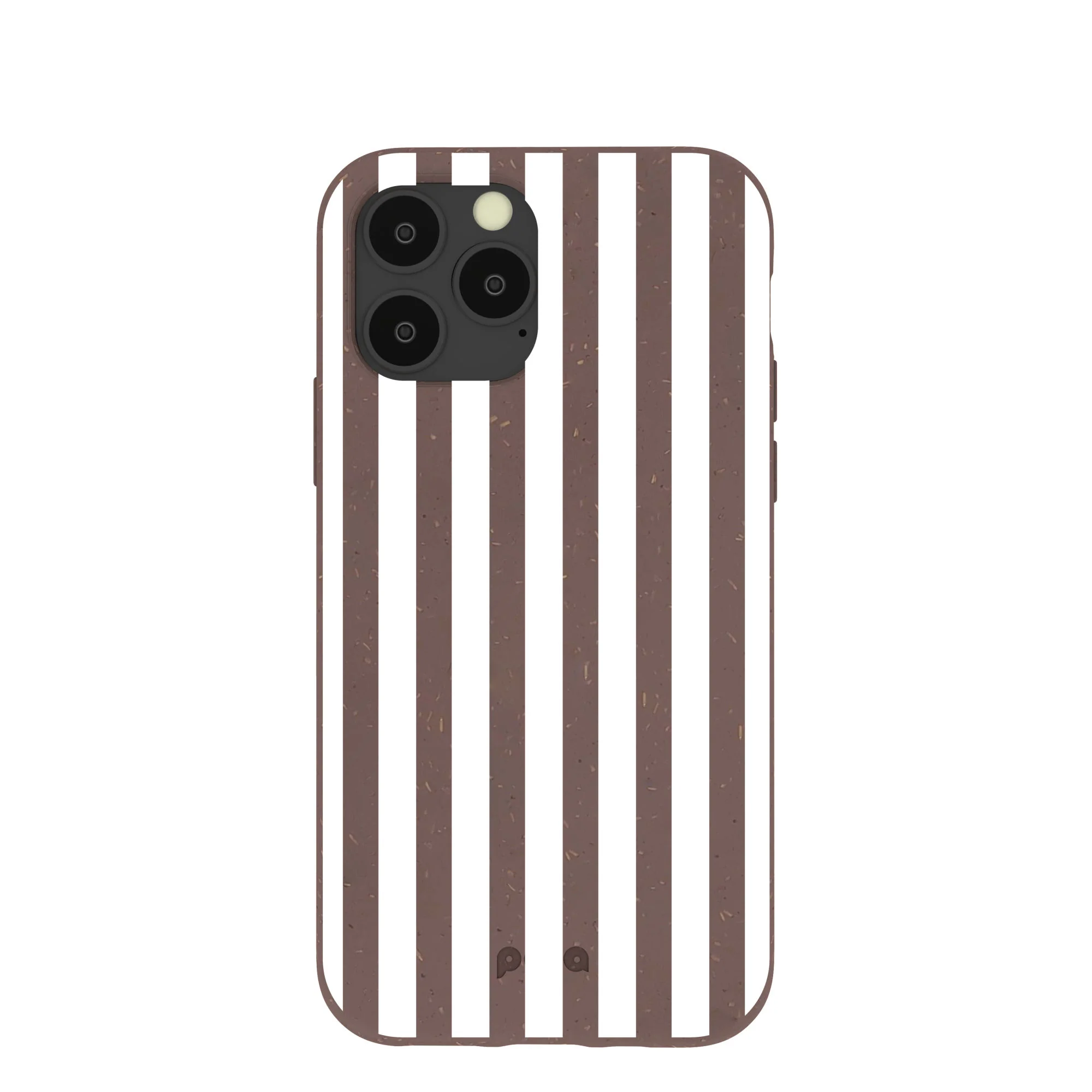 Chocolate Brown Mocha Stripes iPhone 11 Pro Case