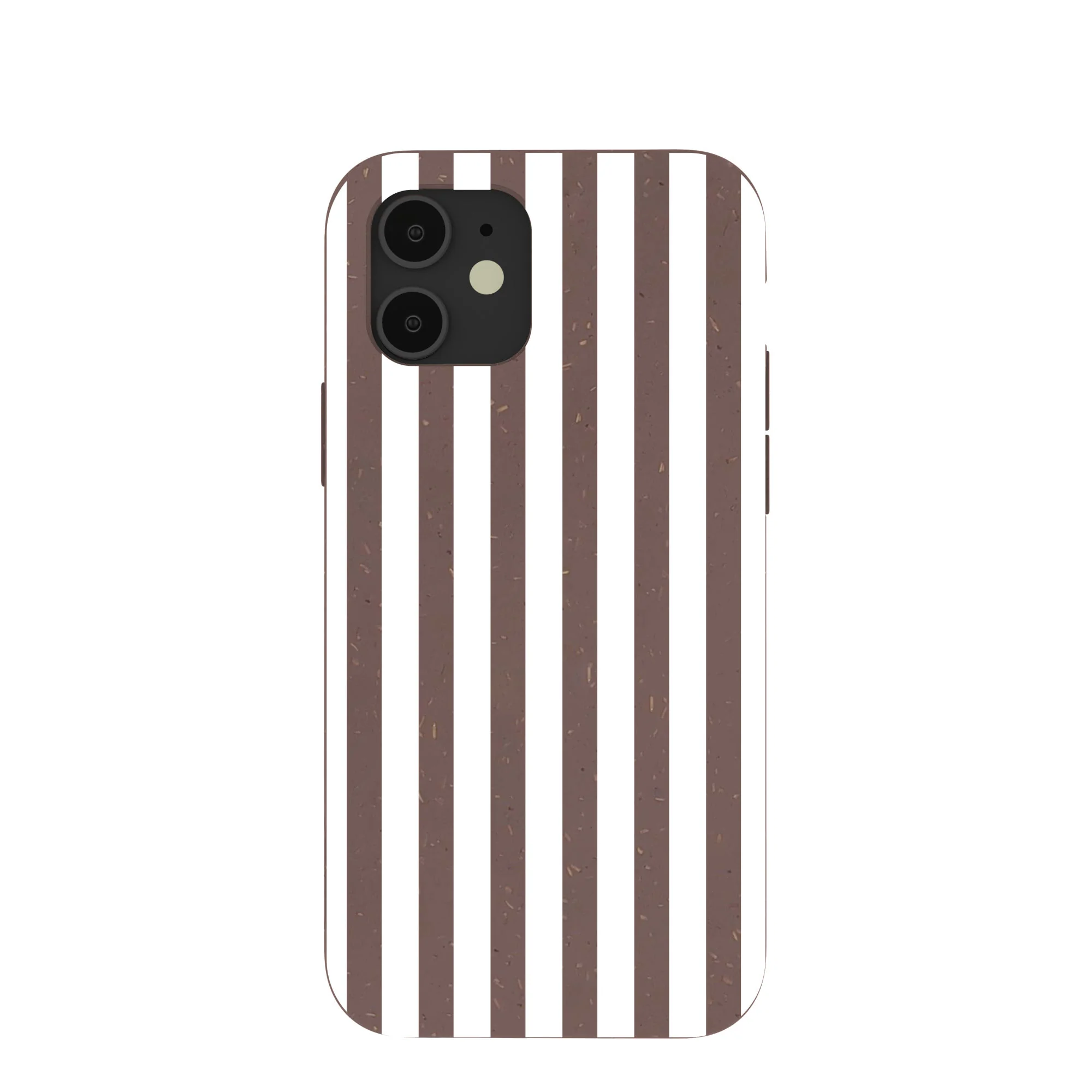 Chocolate Brown Mocha Stripes iPhone 12/ iPhone 12 Pro Case