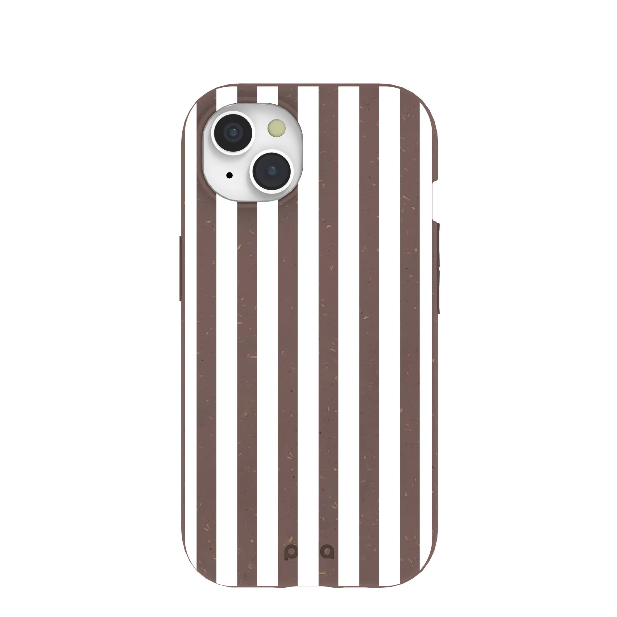 Chocolate Brown Mocha Stripes iPhone 15 Case