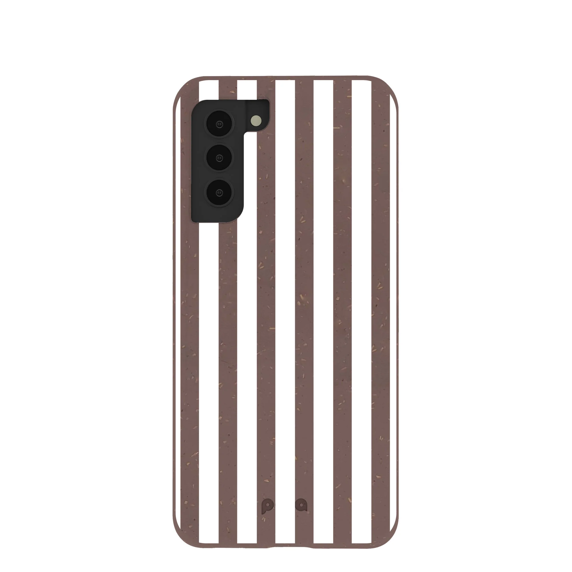 Chocolate Brown Mocha Stripes Samsung Galaxy S21 Case