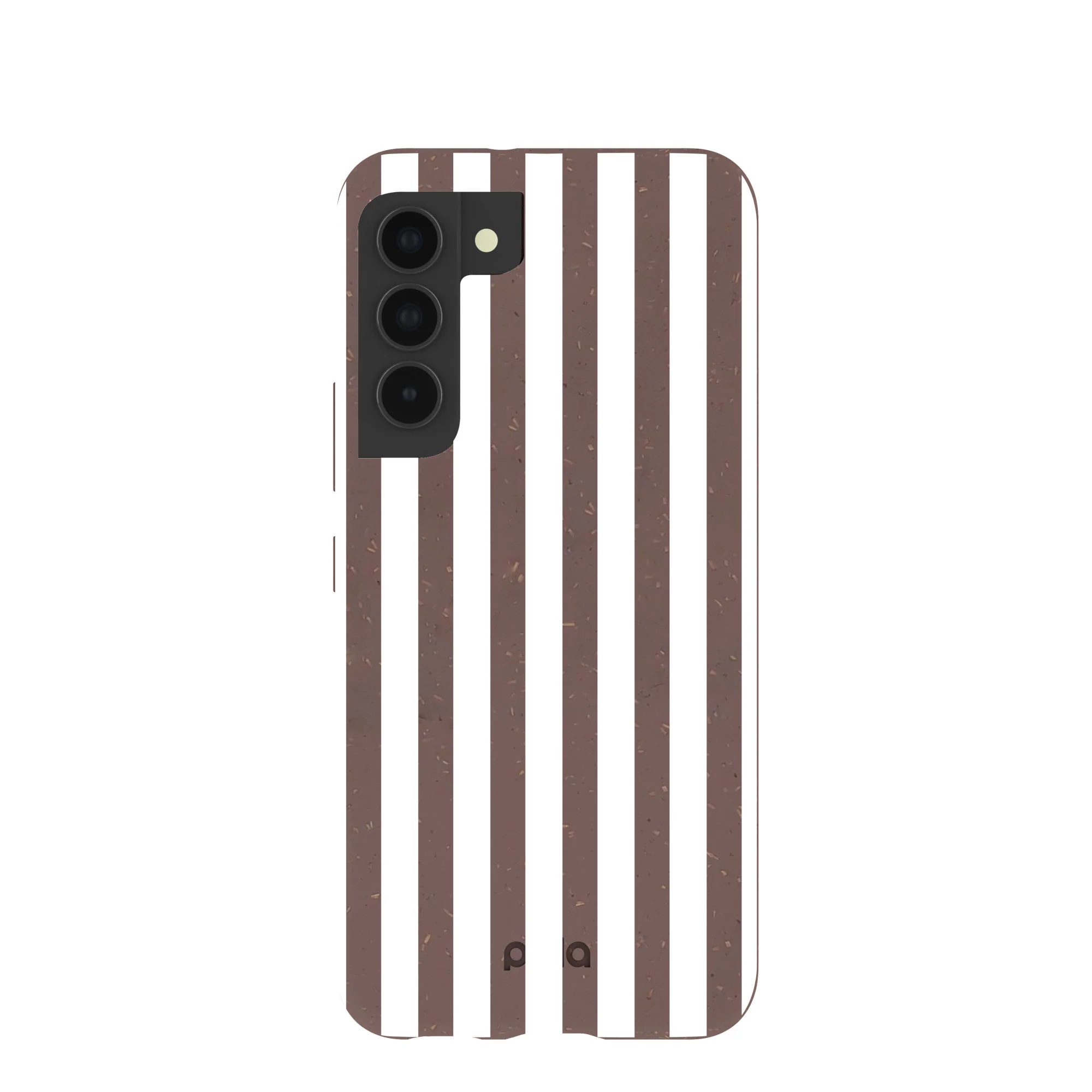 Chocolate Brown Mocha Stripes Samsung Galaxy S22 Case