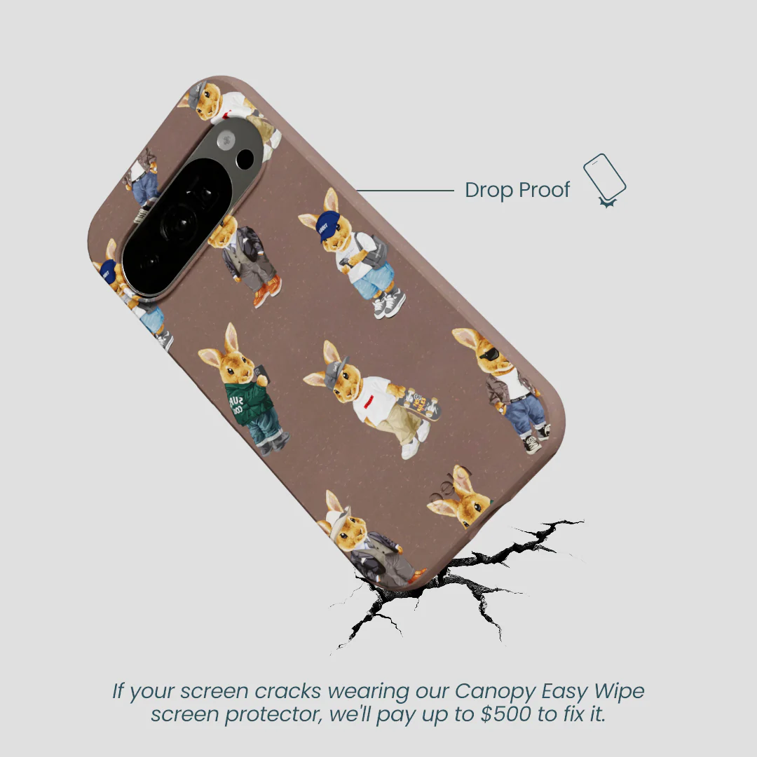 Chocolate Brown Rabbit Friends Google Pixel 10/10 Pro Case - Image 5