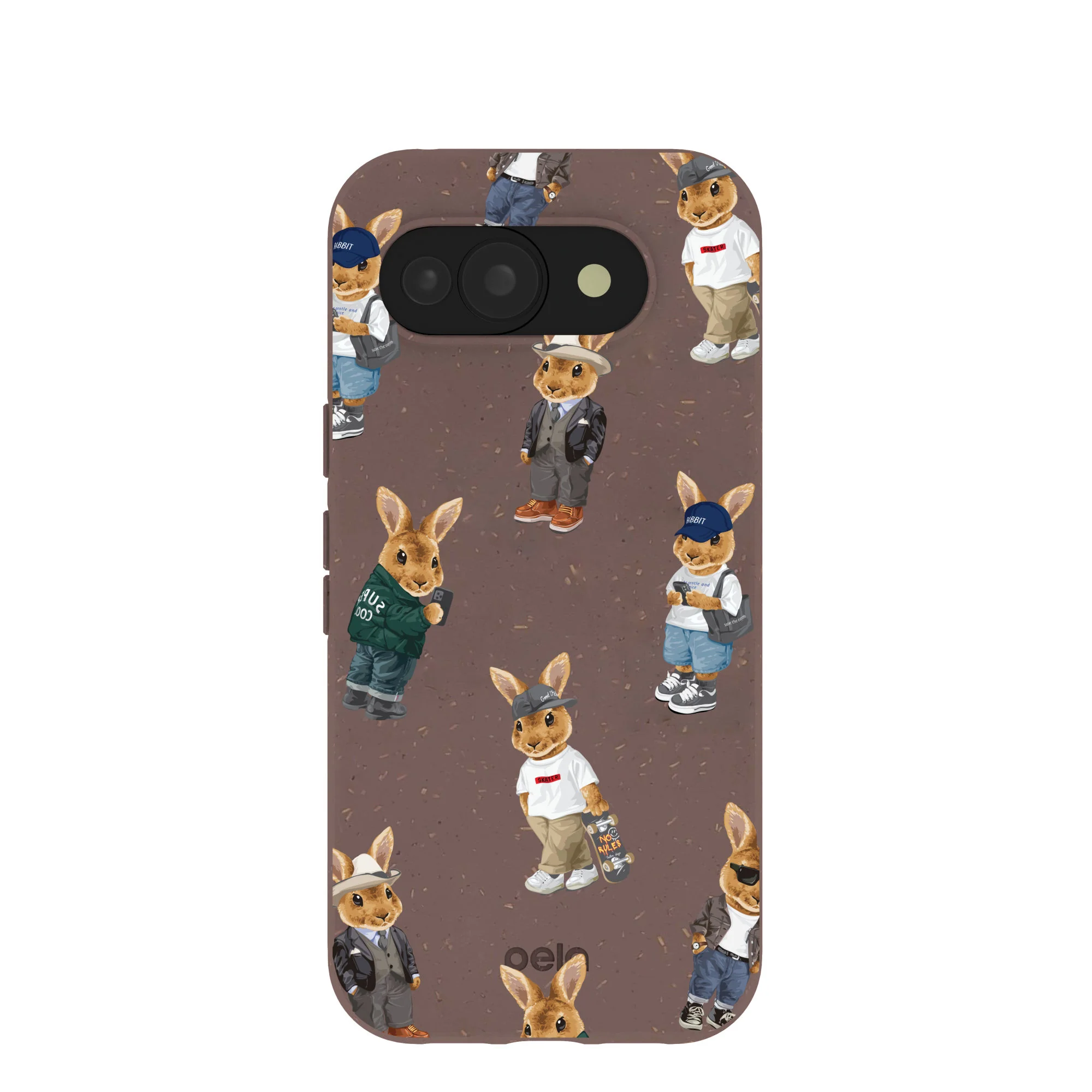 Chocolate Brown Rabbit Friends Google Pixel 10a Case
