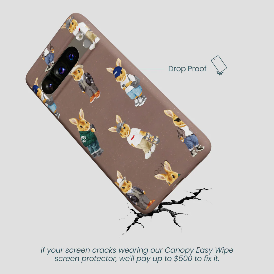Chocolate Brown Rabbit Friends Google Pixel 8 Pro Case - Image 5