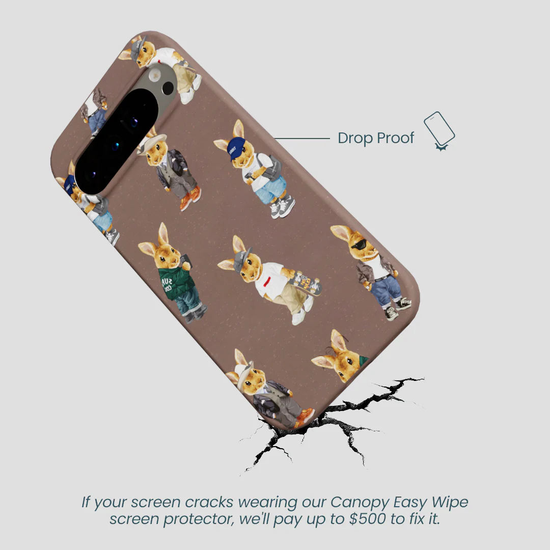 Chocolate Brown Rabbit Friends Google Pixel 9 Pro XL Case - Image 5