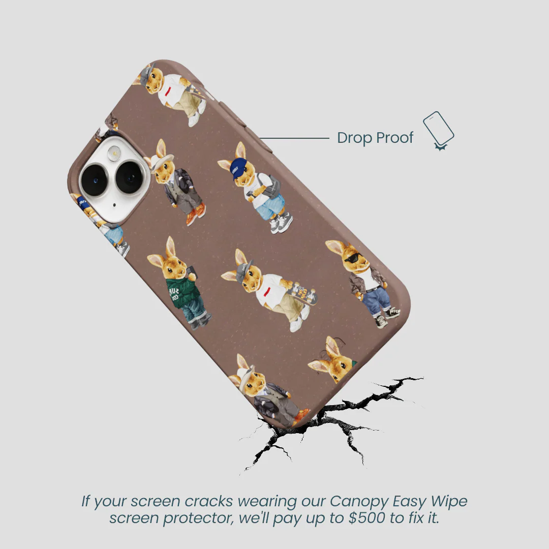 Chocolate Brown Rabbit Friends iPhone 13 Case - Image 5