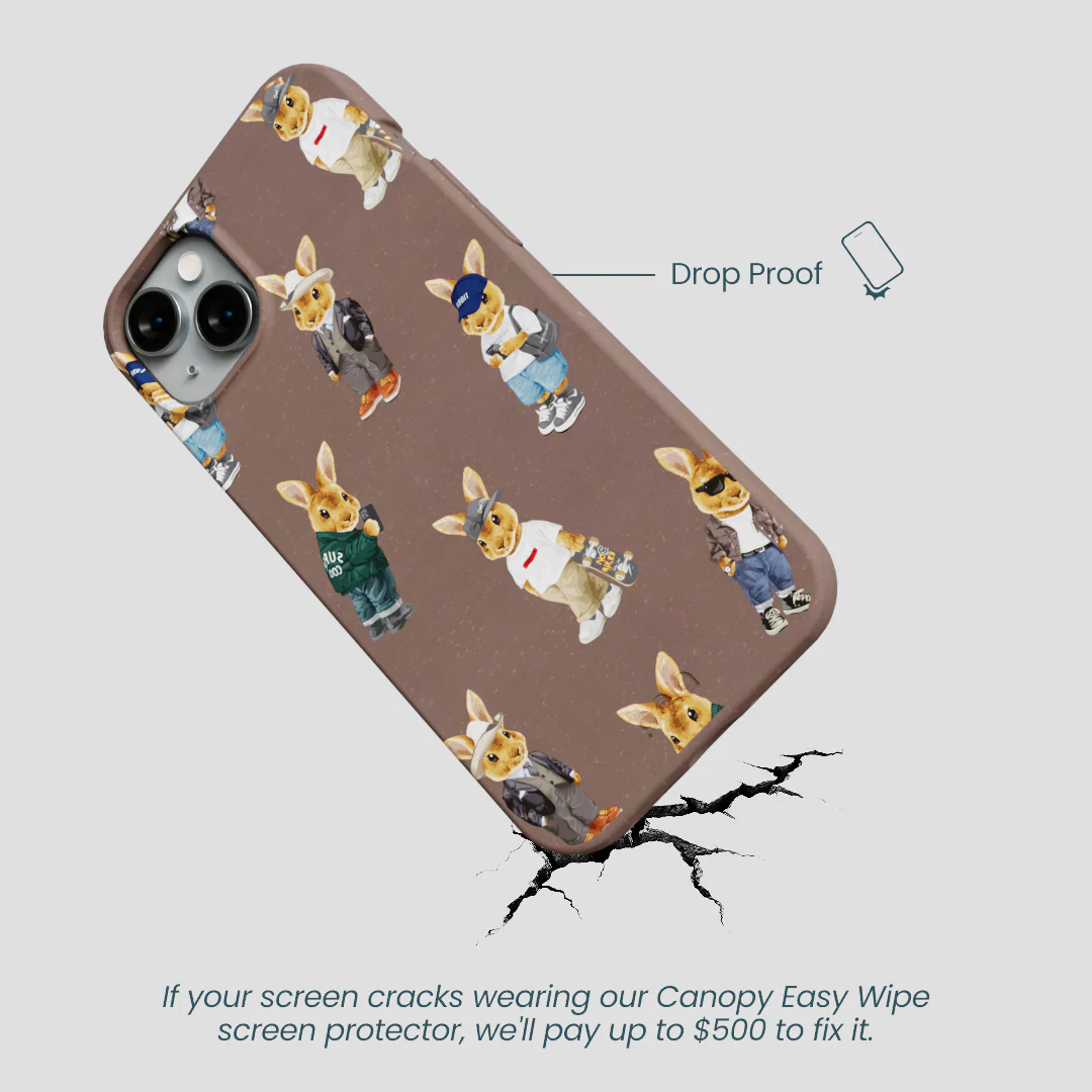 Chocolate Brown Rabbit Friends iPhone 14 Plus Case - Image 5