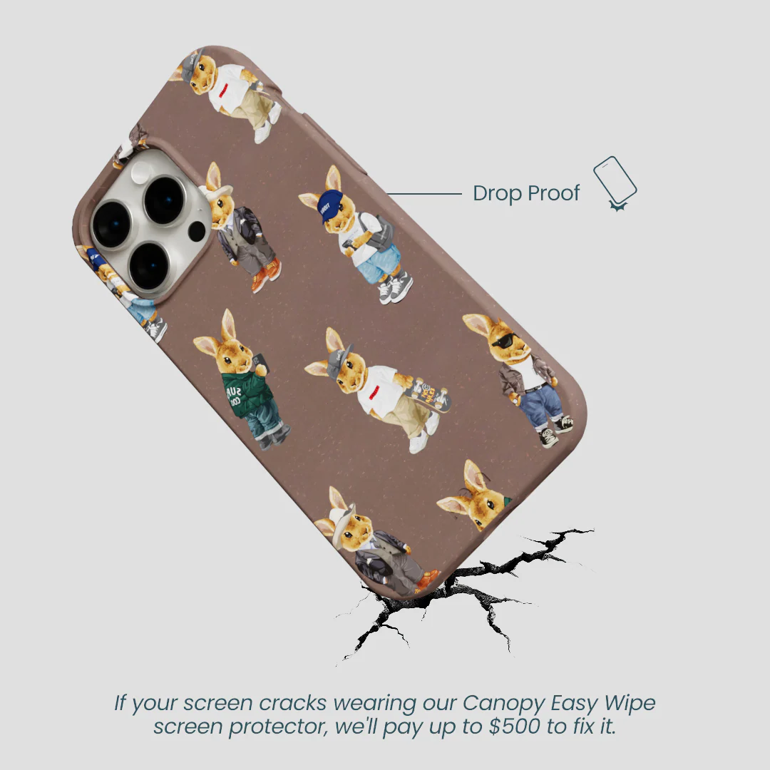 Chocolate Brown Rabbit Friends iPhone 14 Pro Max Case - Image 5