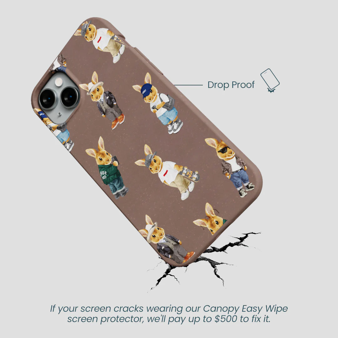 Chocolate Brown Rabbit Friends iPhone 15 Plus Case - Image 5
