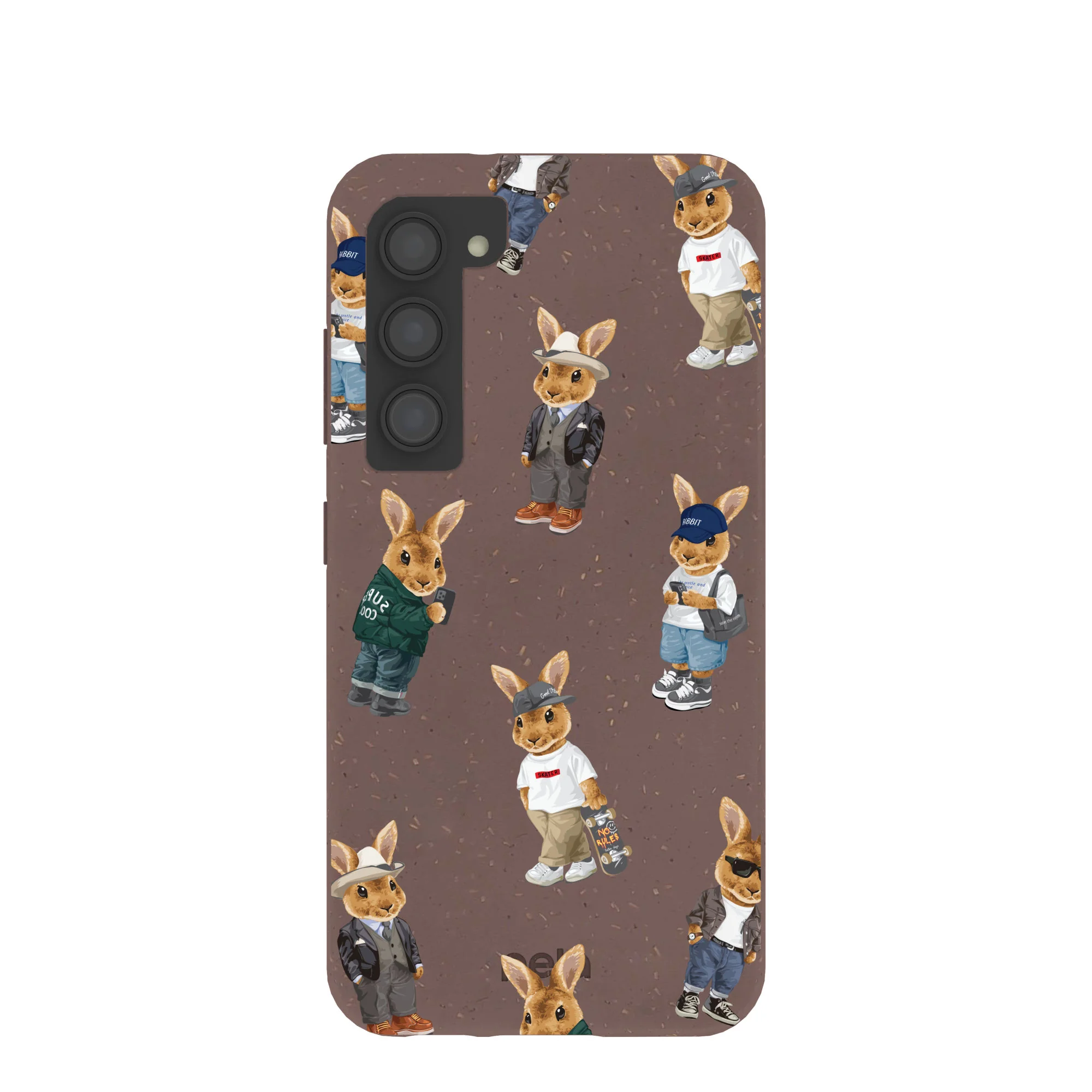 Chocolate Brown Rabbit Friends Samsung Galaxy S23 Case