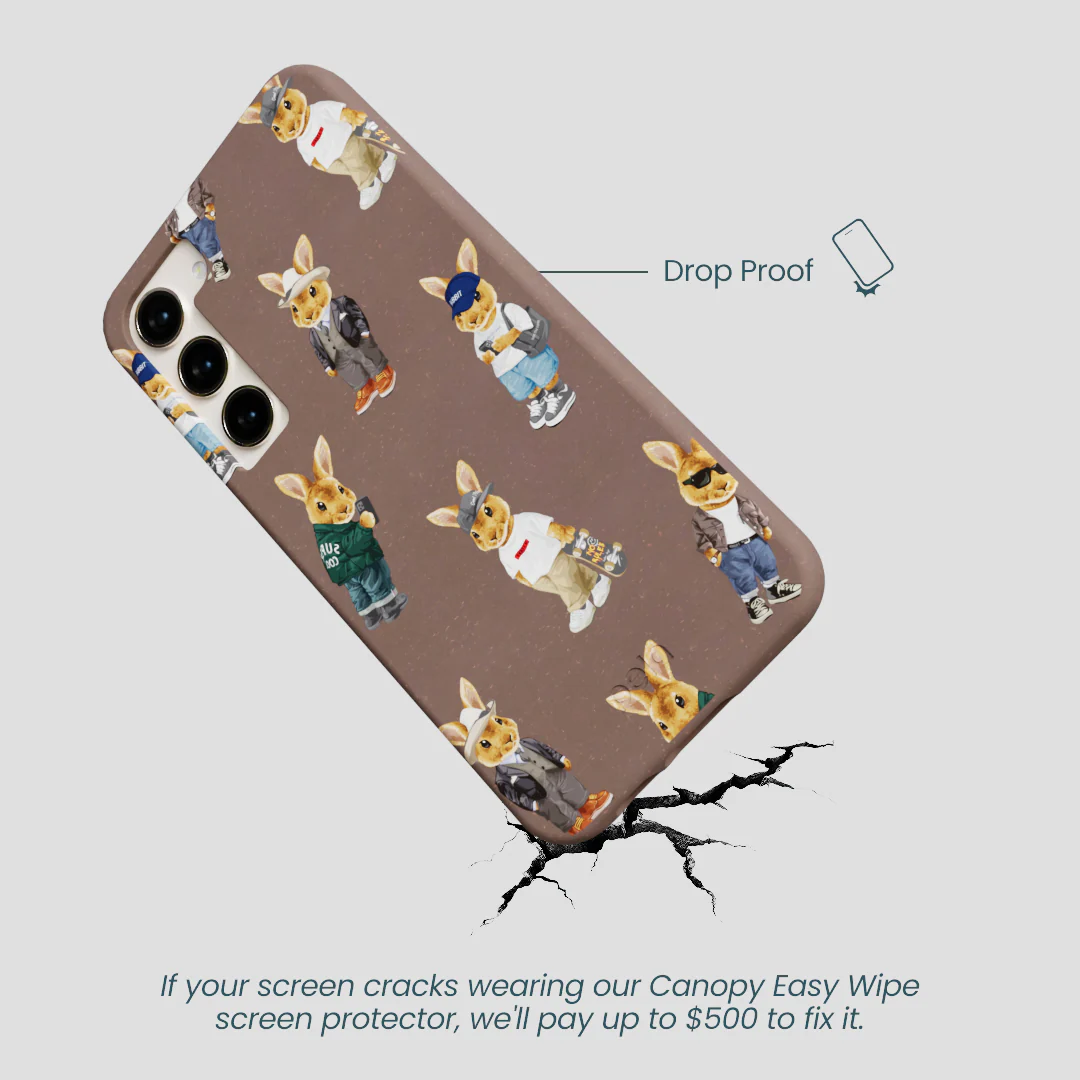 Chocolate Brown Rabbit Friends Samsung Galaxy S23+(Plus) Case - Image 5