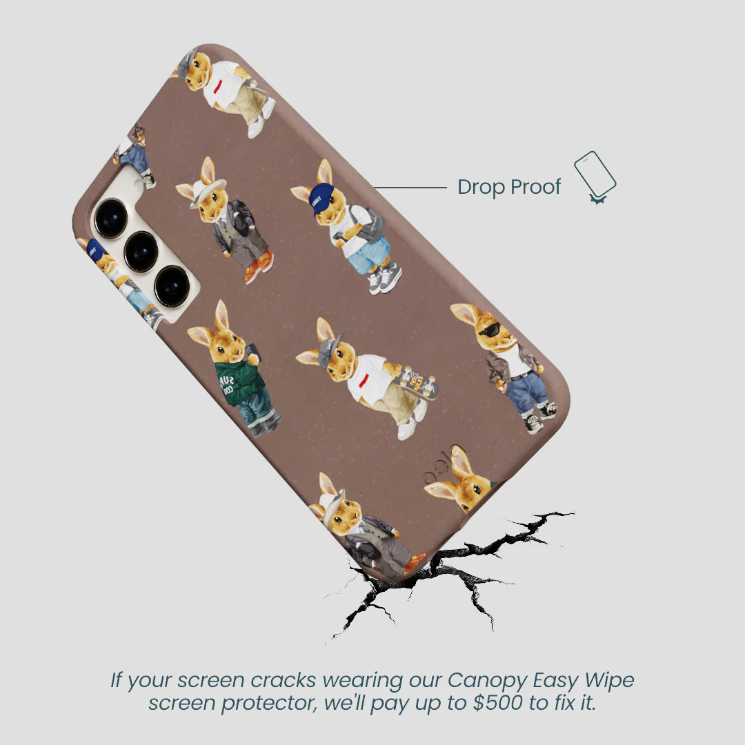Chocolate Brown Rabbit Friends Samsung Galaxy S24+(Plus) Case - Image 5