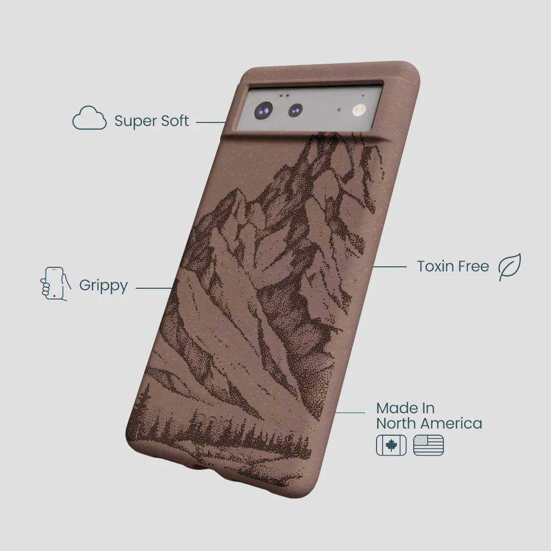 Chocolate Brown Silent Summit Google Pixel 6 Case - Image 4