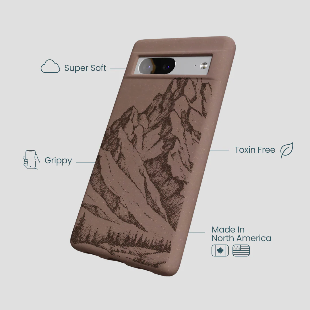 Chocolate Brown Silent Summit Google Pixel 7 Case - Image 4