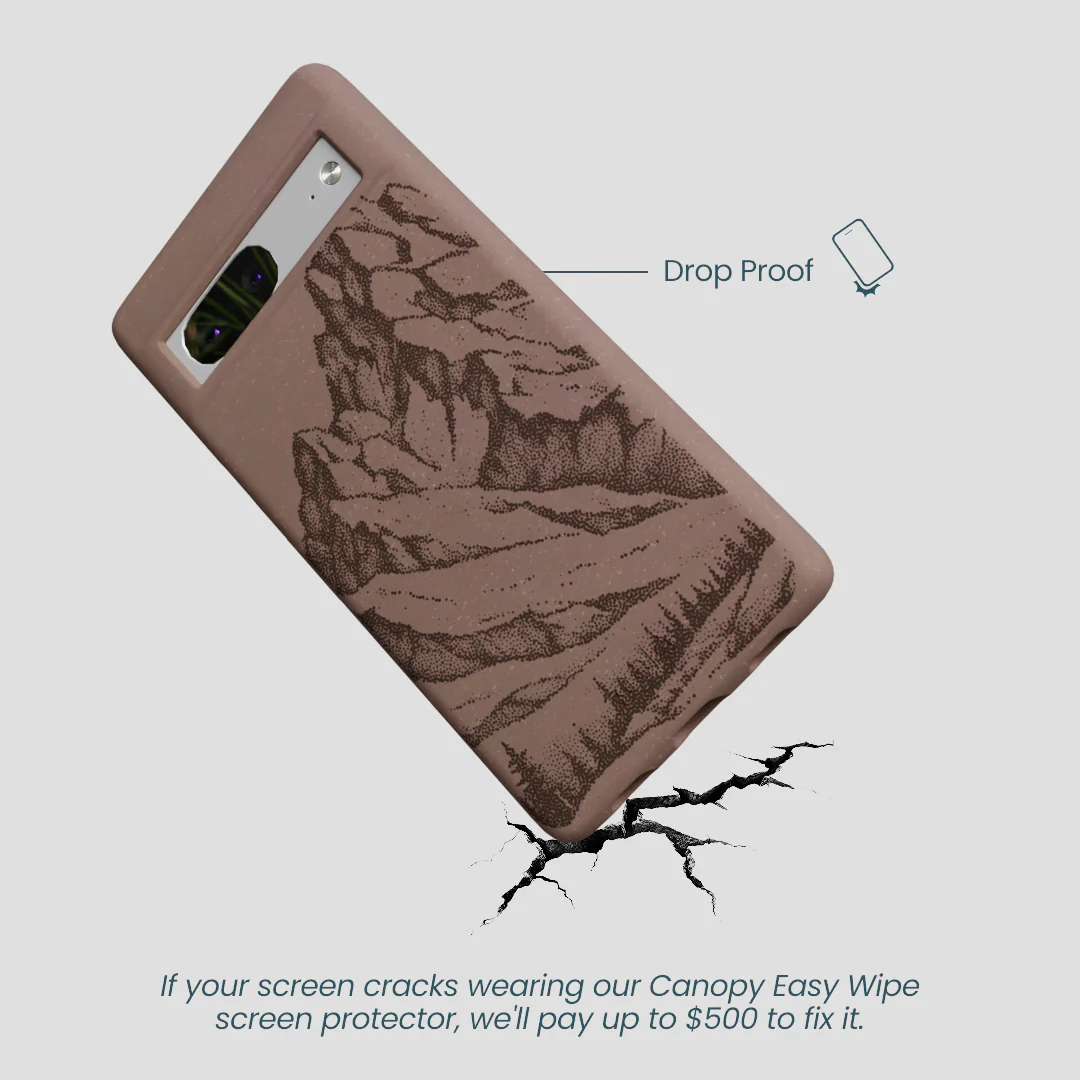 Chocolate Brown Silent Summit Google Pixel 7 Case - Image 5