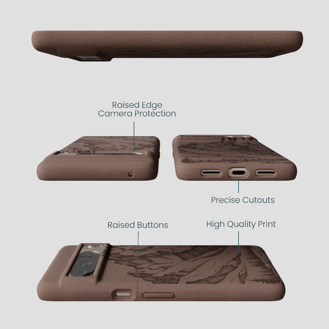 Chocolate Brown Silent Summit Google Pixel 8 Pro Case - Image 3