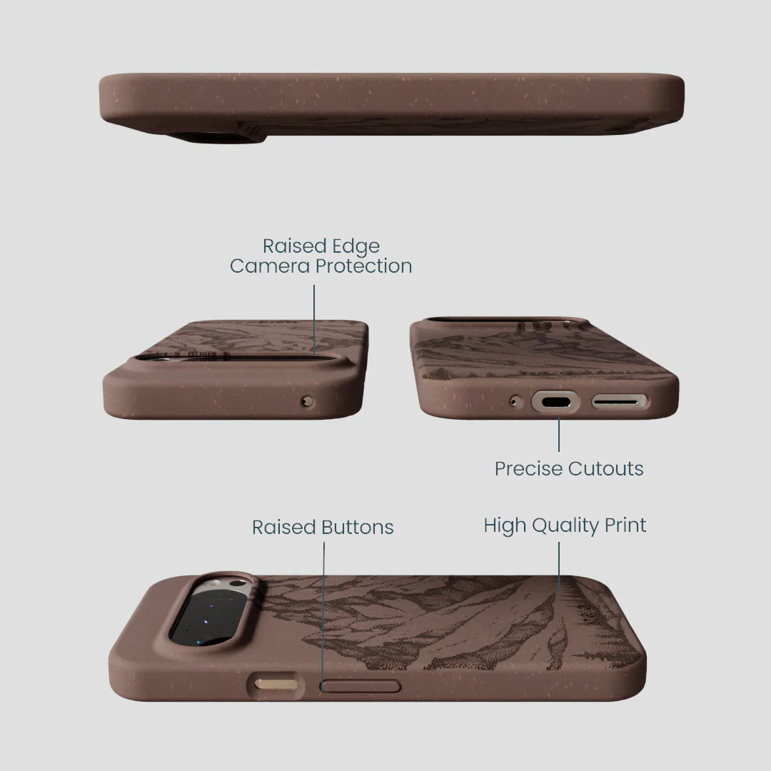 Chocolate Brown Silent Summit Google Pixel 9/9 Pro Case - Image 3