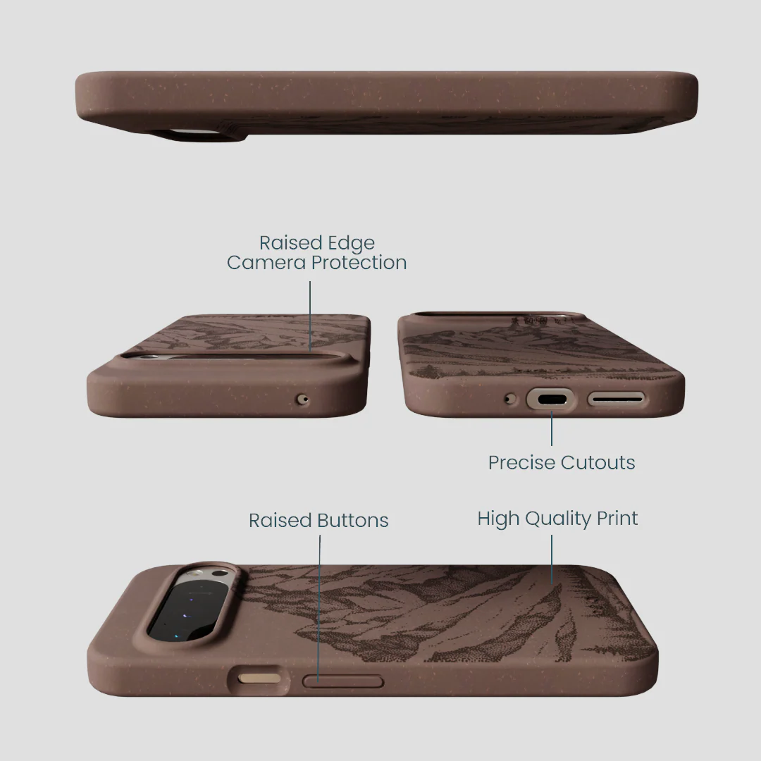 Chocolate Brown Silent Summit Google Pixel 9 Pro XL Case - Image 3