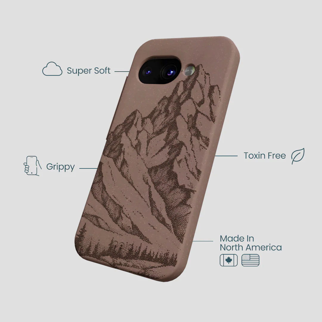 Chocolate Brown Silent Summit Google Pixel 9a Case - Image 4
