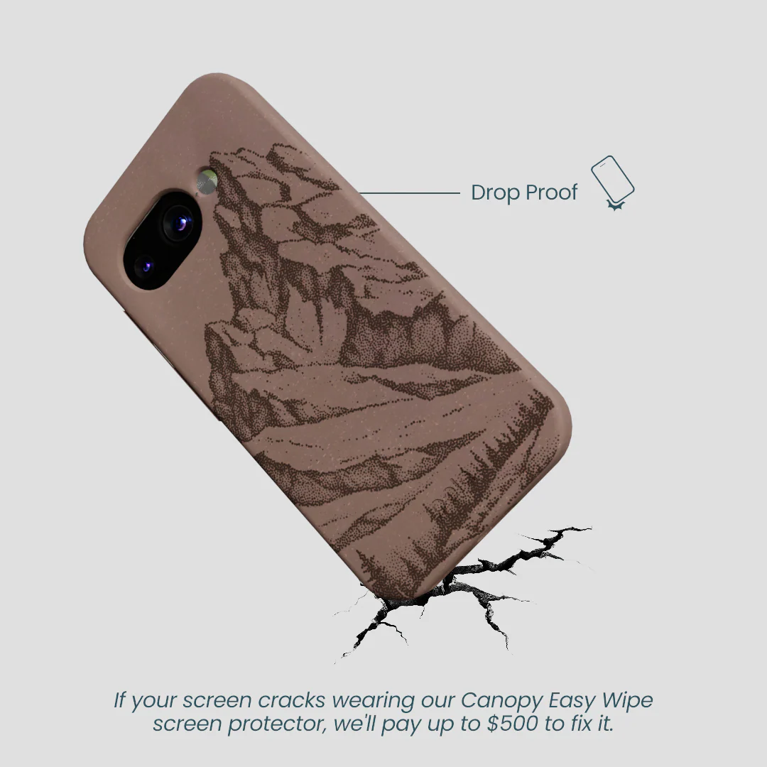 Chocolate Brown Silent Summit Google Pixel 9a Case - Image 5
