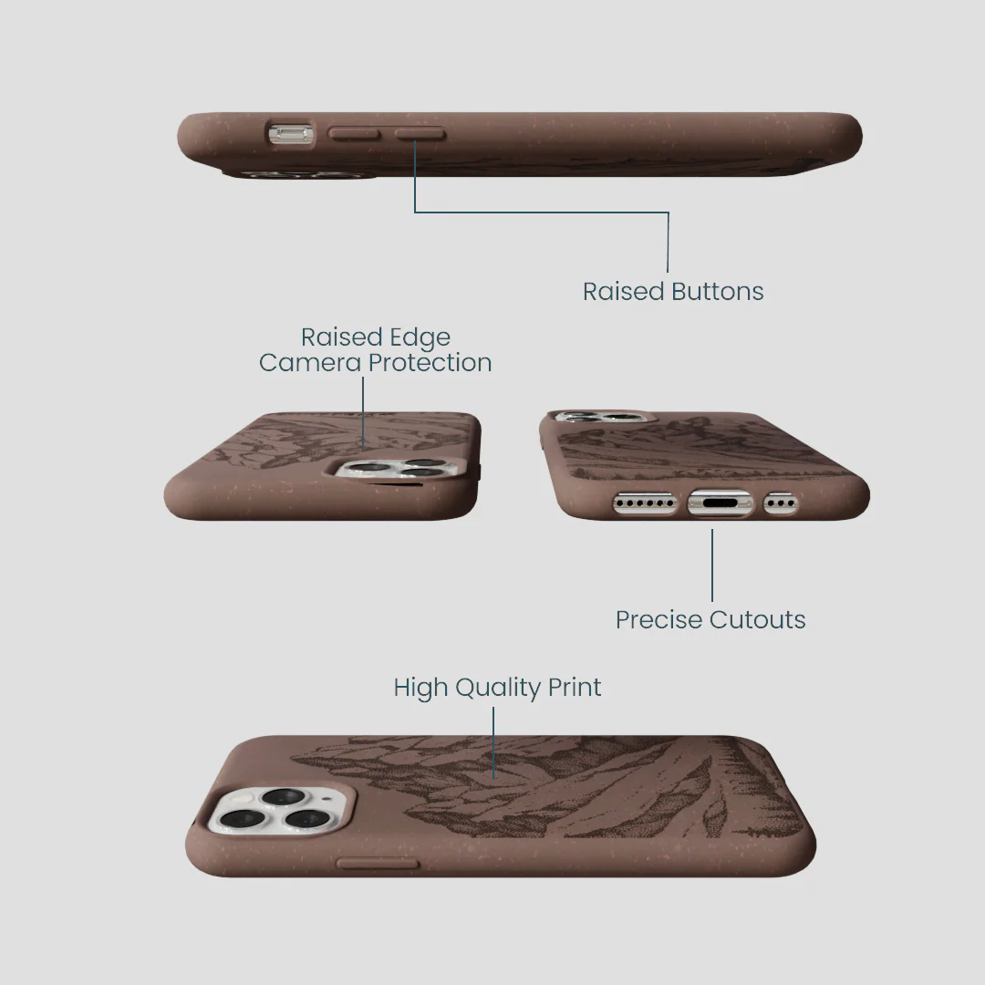Chocolate Brown Silent Summit iPhone 11 Pro Case - Image 3
