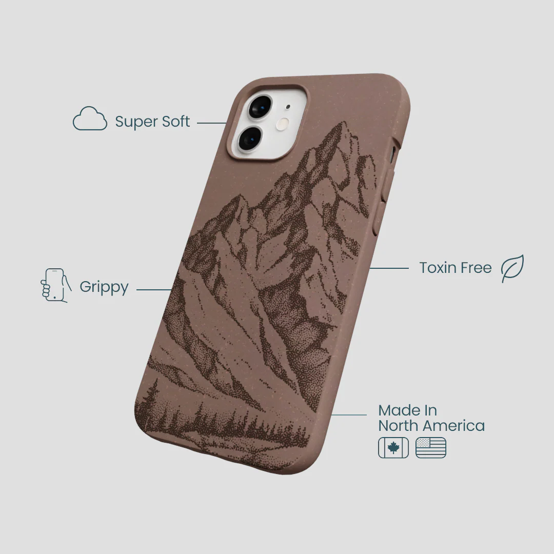 Chocolate Brown Silent Summit iPhone 12/ iPhone 12 Pro Case - Image 4