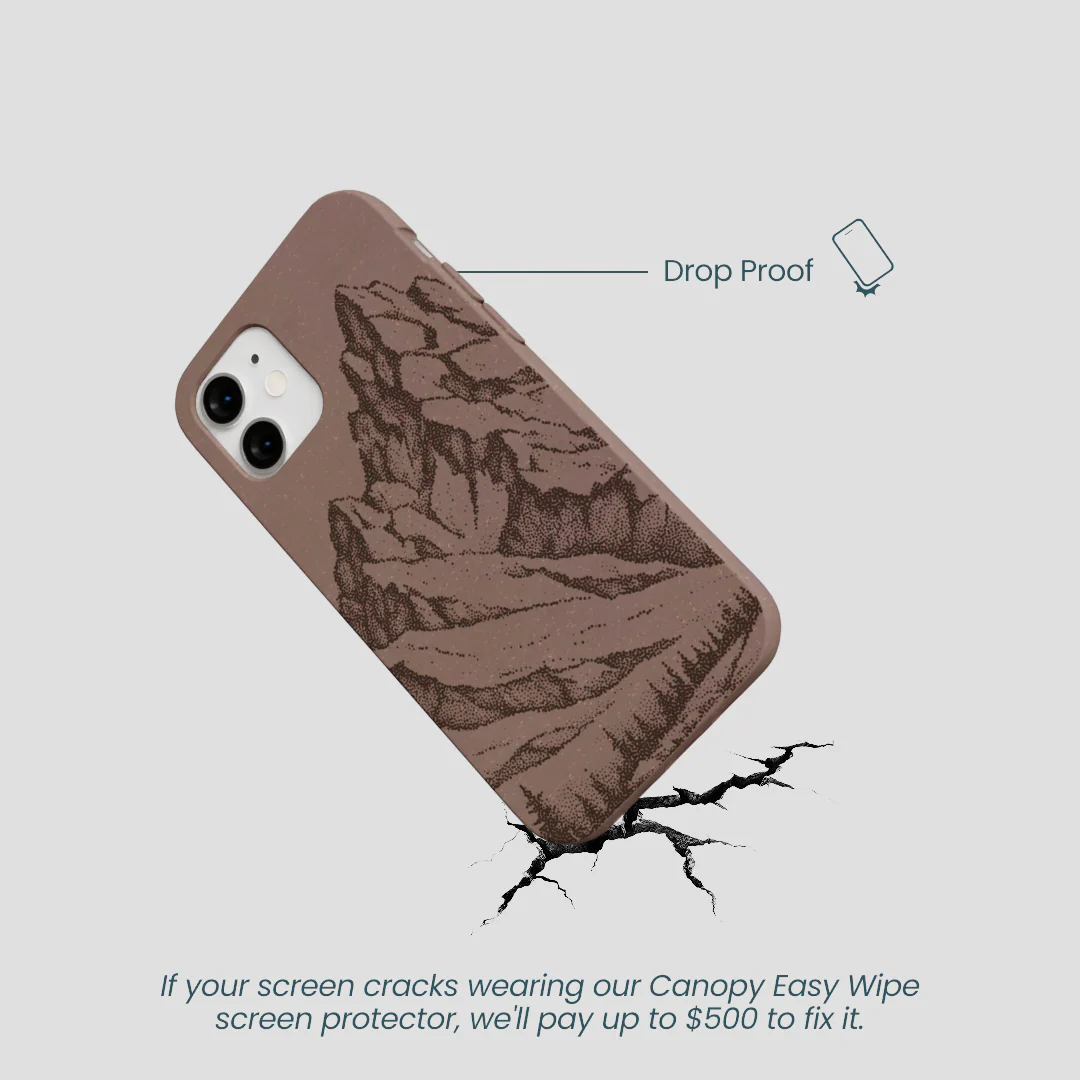 Chocolate Brown Silent Summit iPhone 12 Mini Case - Image 5