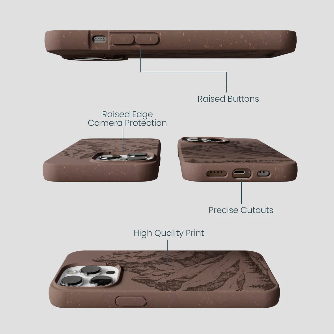 Chocolate Brown Silent Summit iPhone 13 Pro Case - Image 3