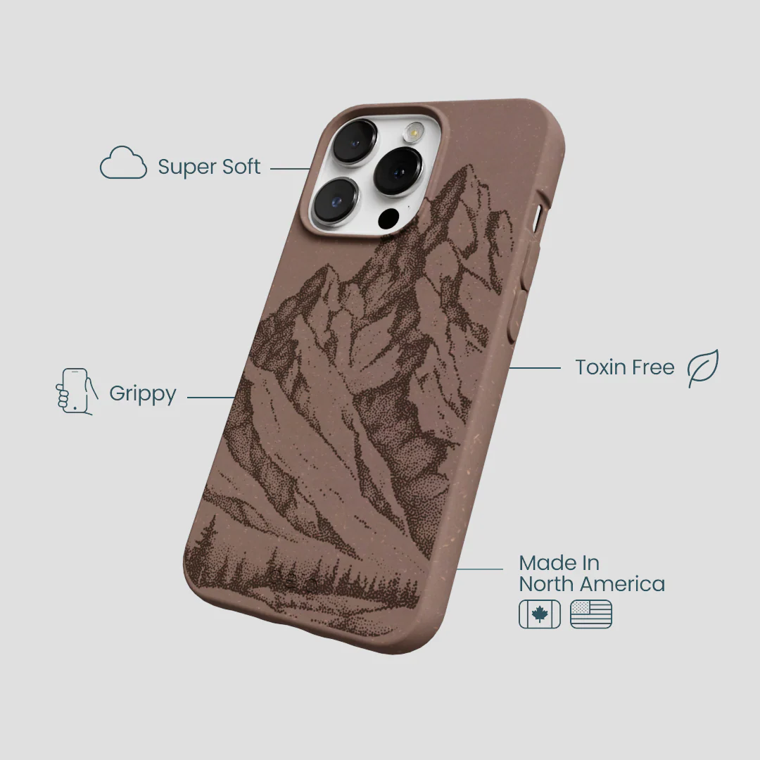 Chocolate Brown Silent Summit iPhone 13 Pro Case - Image 4