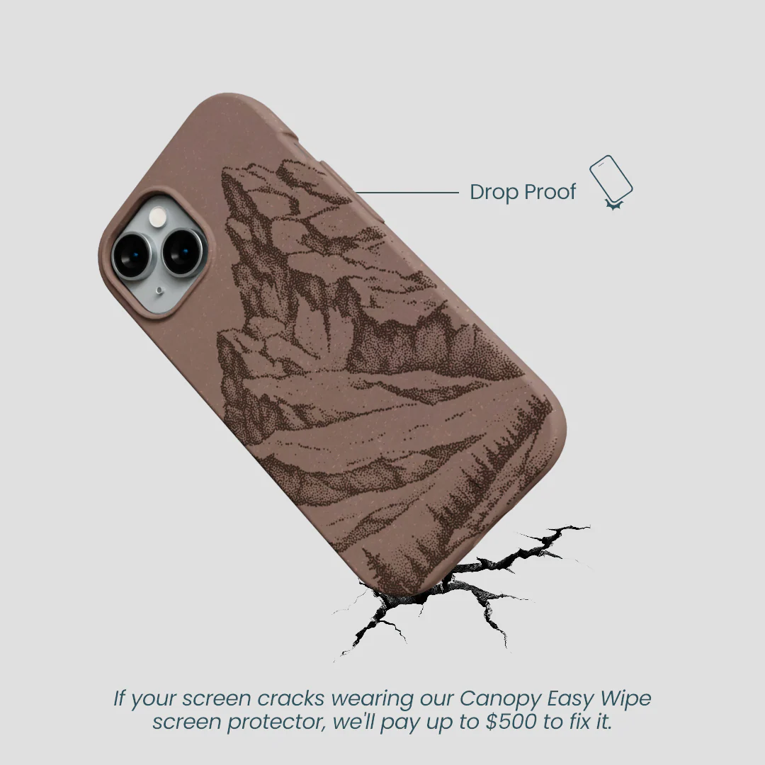 Chocolate Brown Silent Summit iPhone 14 Case - Image 5