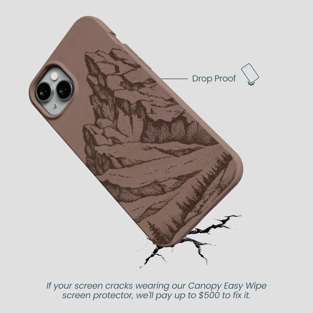 Chocolate Brown Silent Summit iPhone 15 Plus Case - Image 5