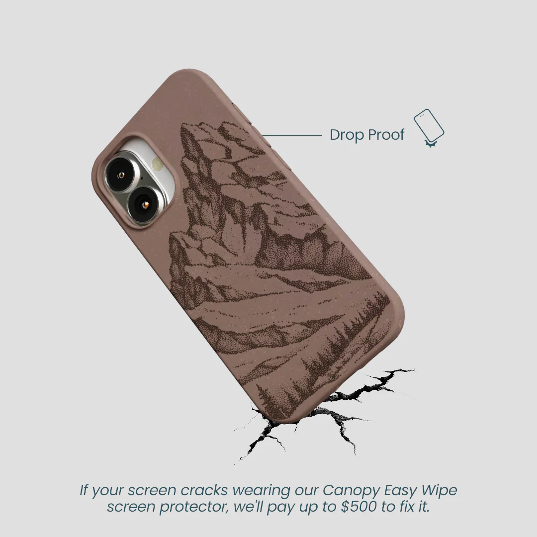 Chocolate Brown Silent Summit iPhone 16 Case - Image 5