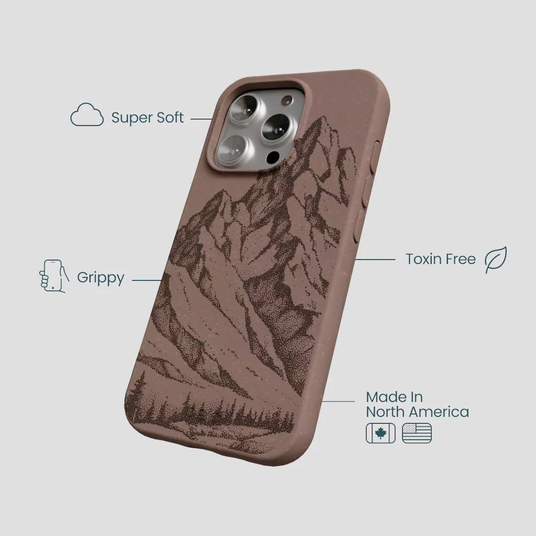 Chocolate Brown Silent Summit iPhone 16 Pro Case - Image 4