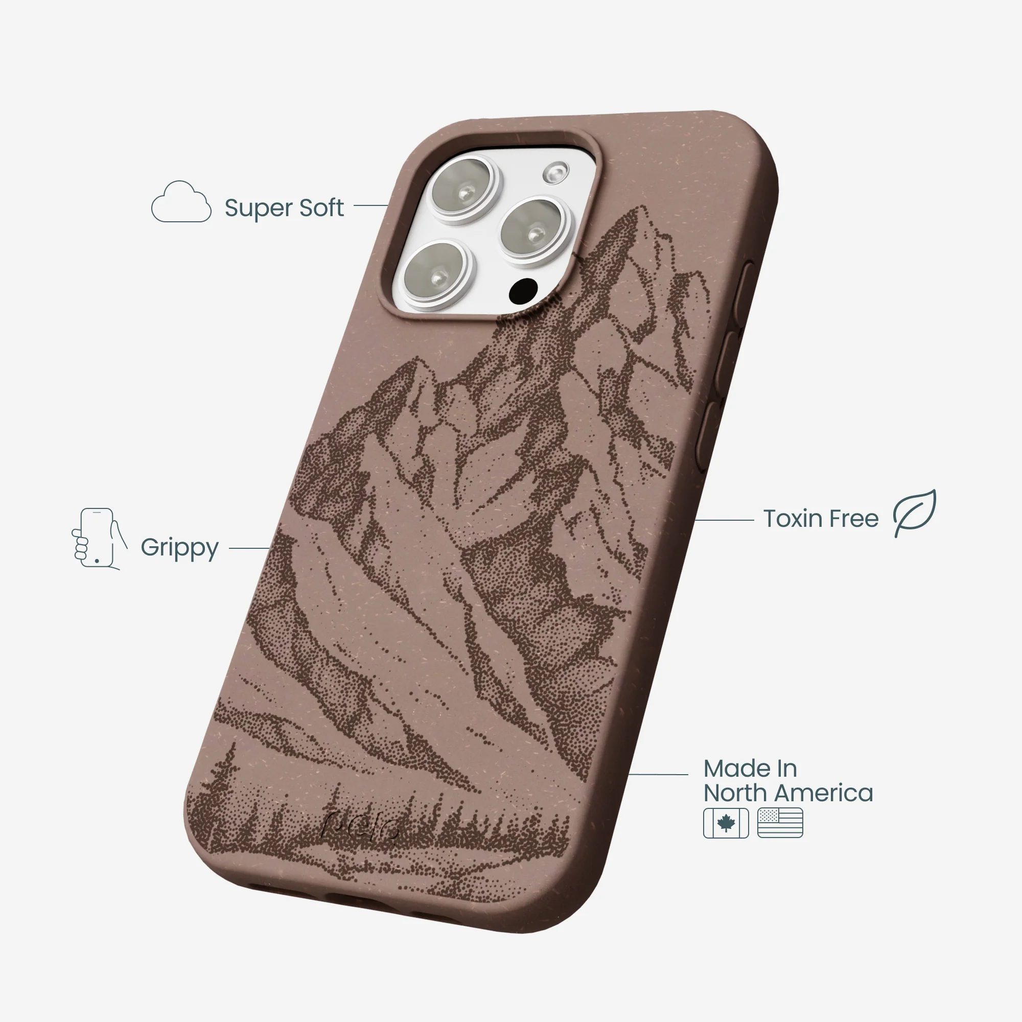 Chocolate Brown Silent Summit iPhone 16 Pro Max Case - Image 4