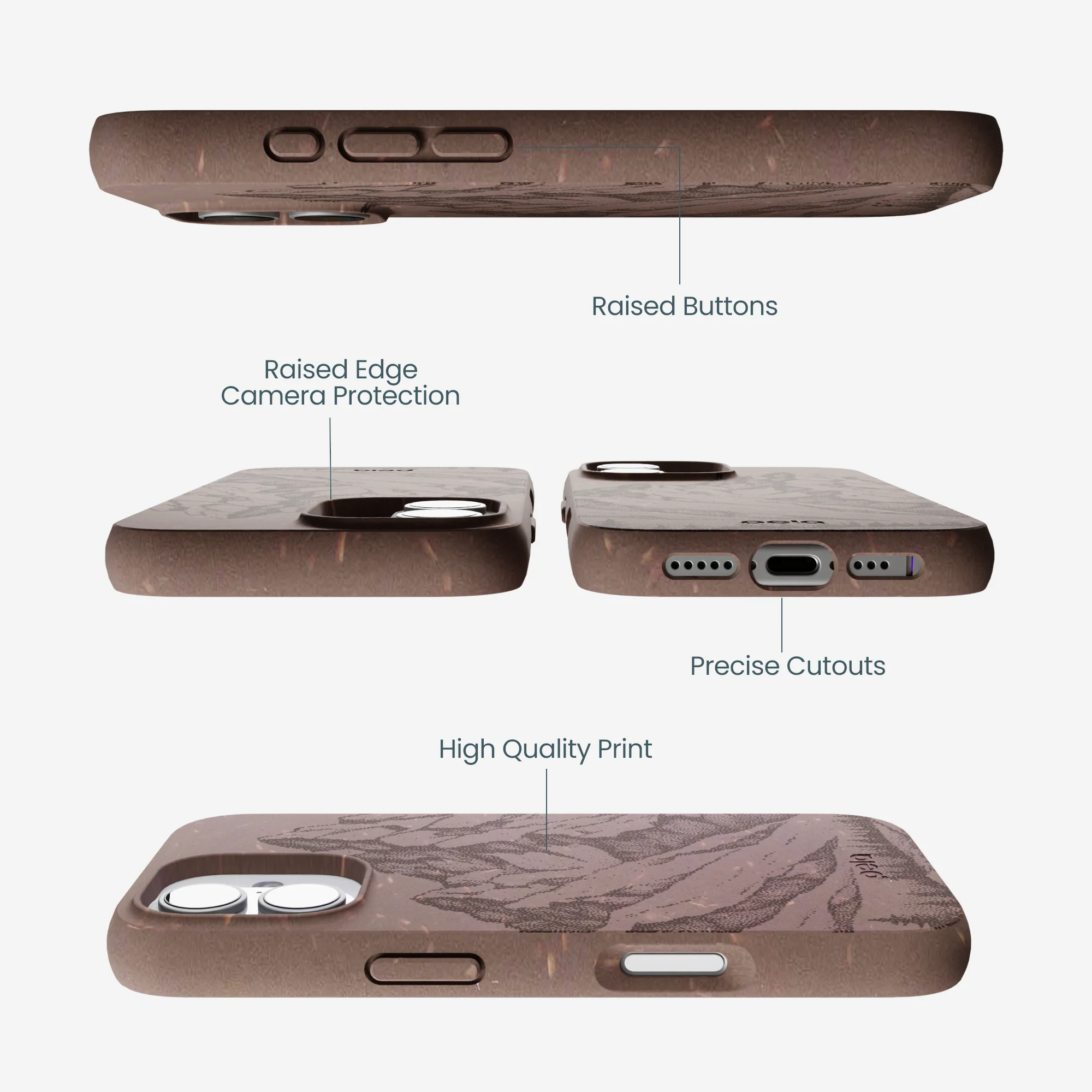 Chocolate Brown Silent Summit iPhone 17 Case - Image 3