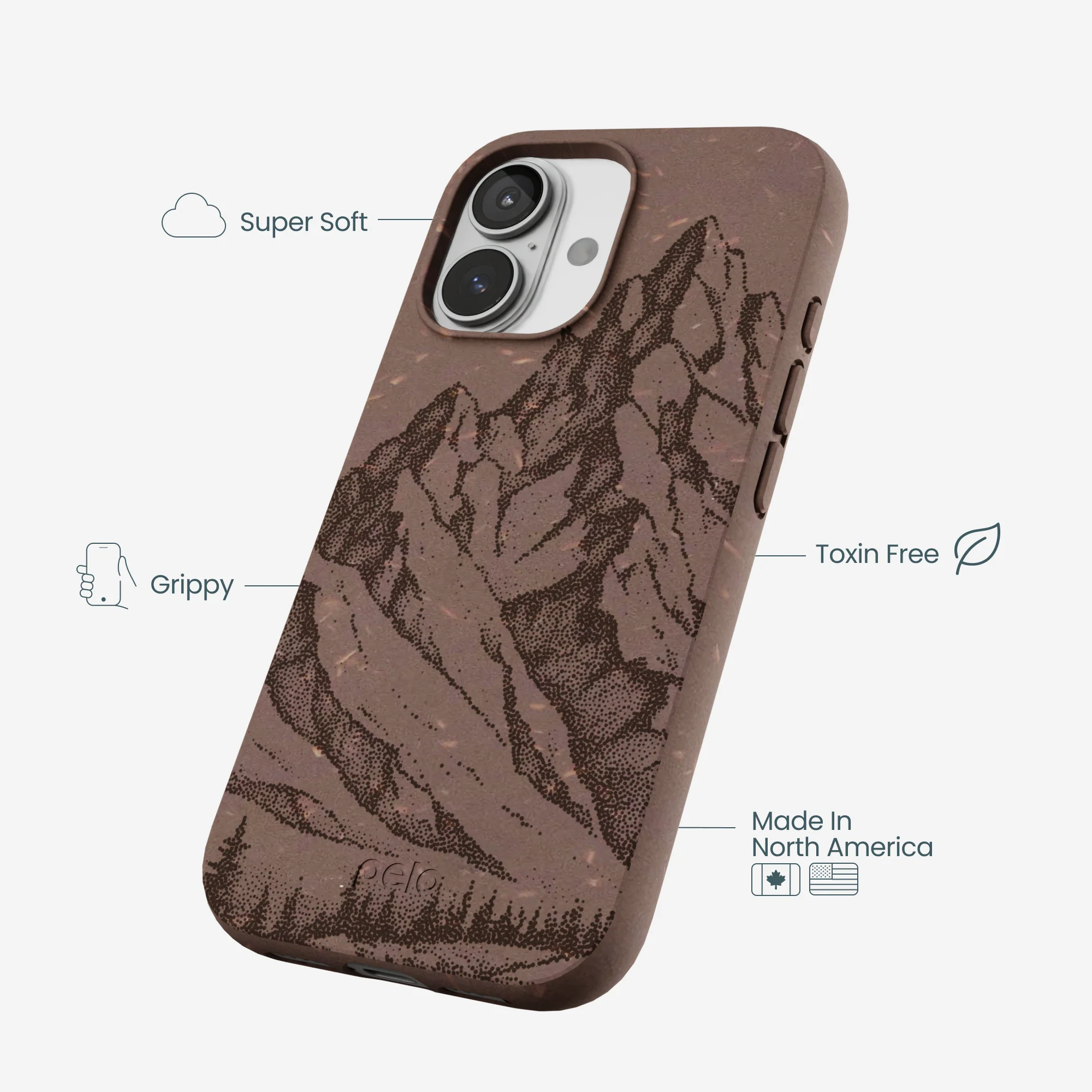 Chocolate Brown Silent Summit iPhone 17 Case - Image 4