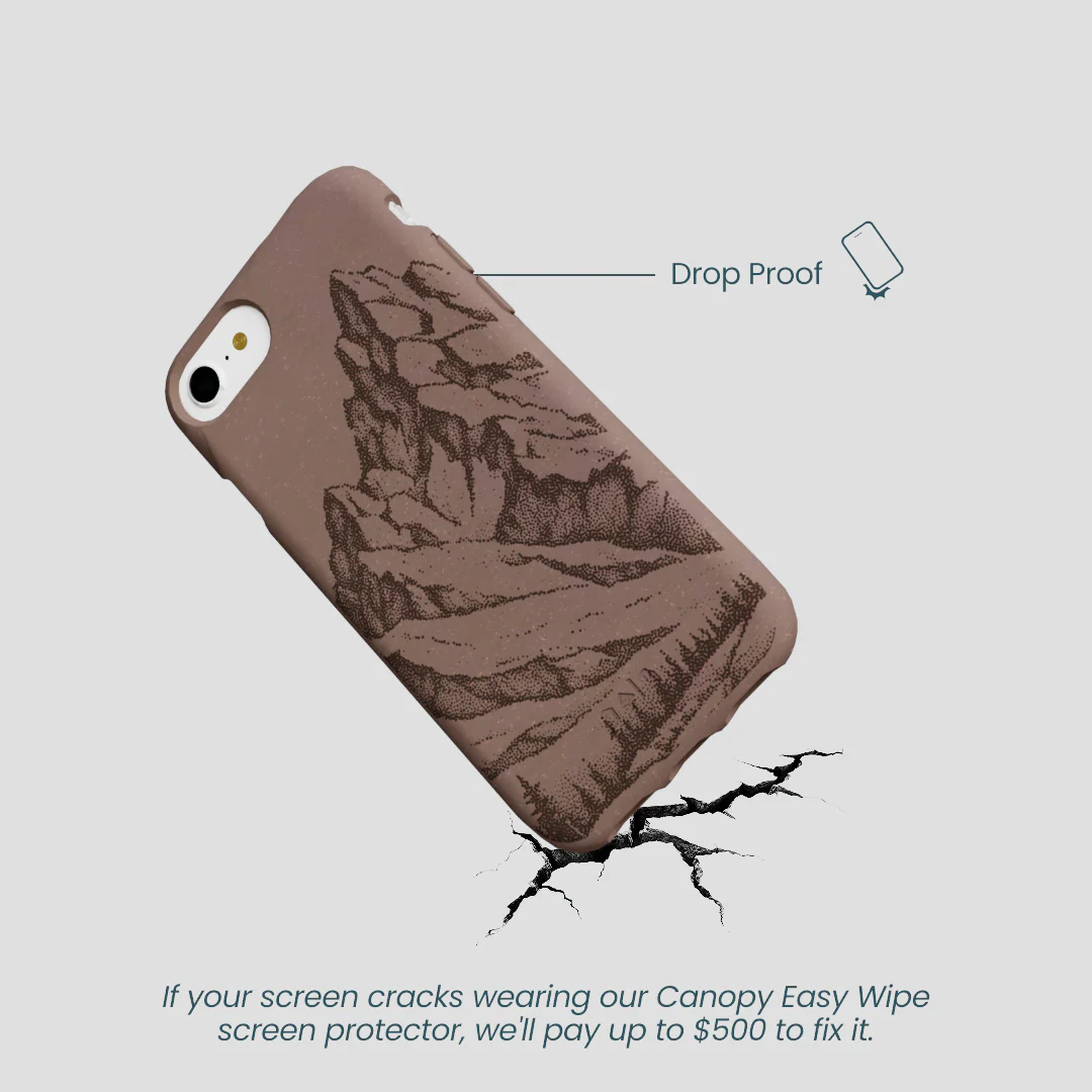 Chocolate Brown Silent Summit iPhone 6/6s/7/8/SE Case - Image 5