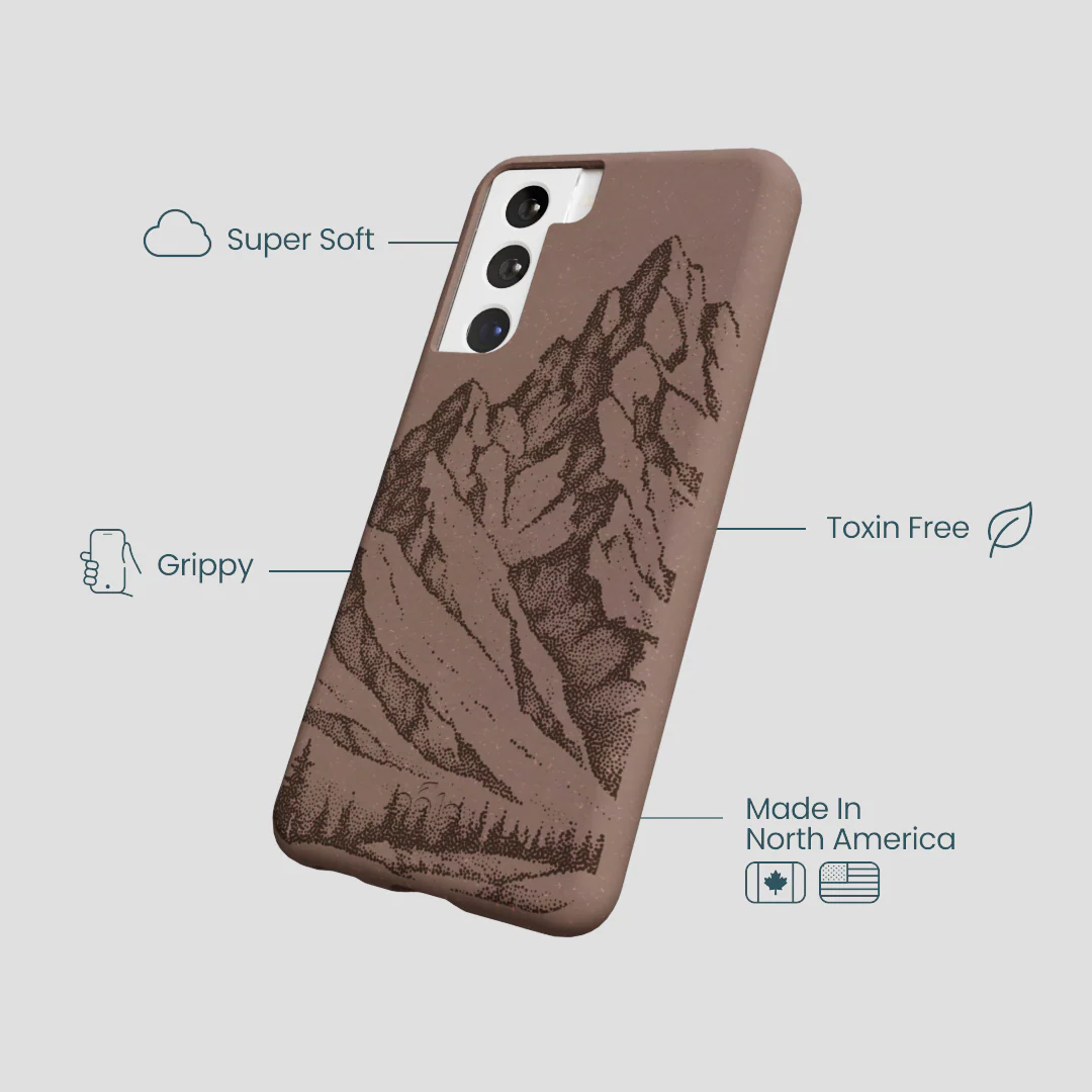 Chocolate Brown Silent Summit Samsung Galaxy S21 Case - Image 4