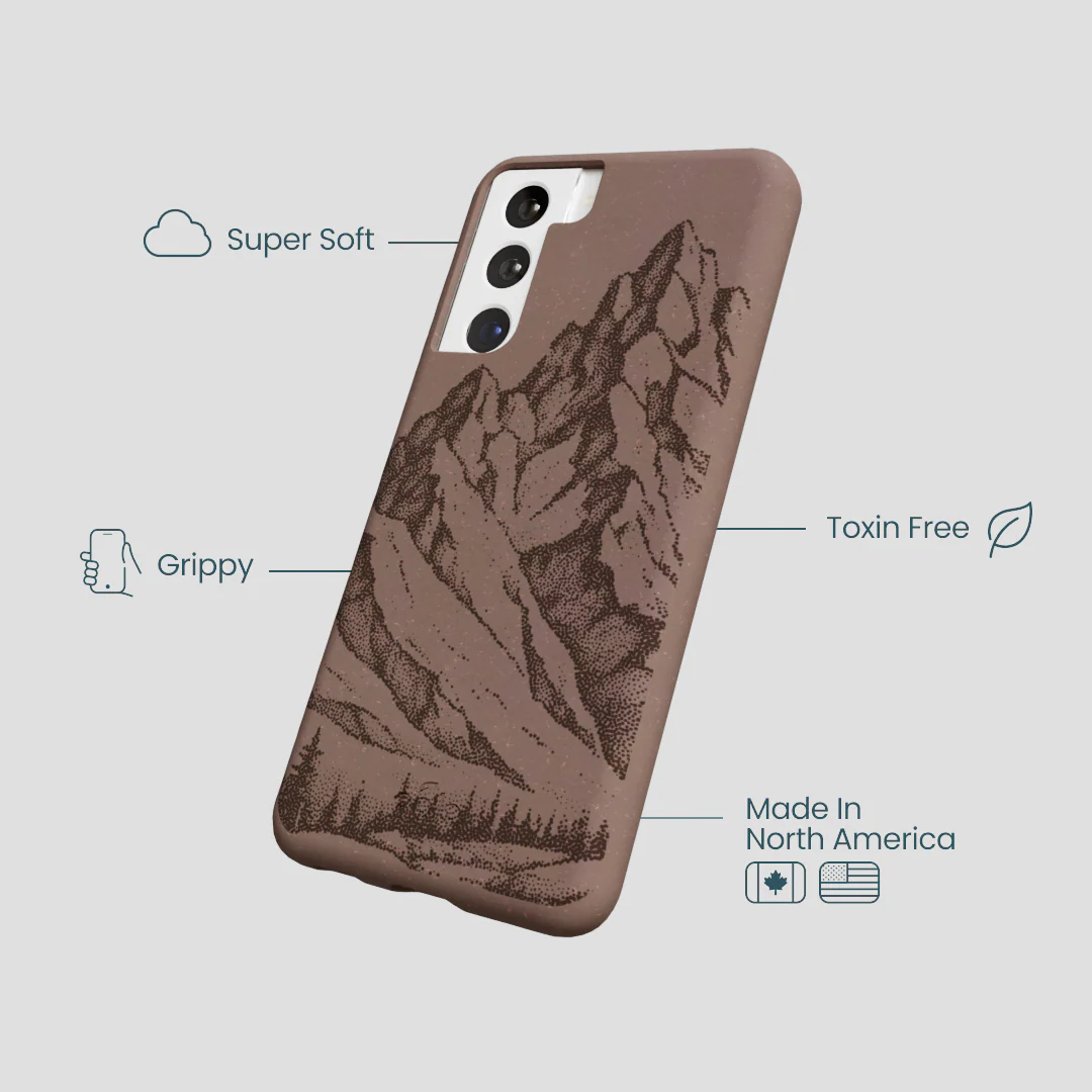 Chocolate Brown Silent Summit Samsung Galaxy S22 Case - Image 4