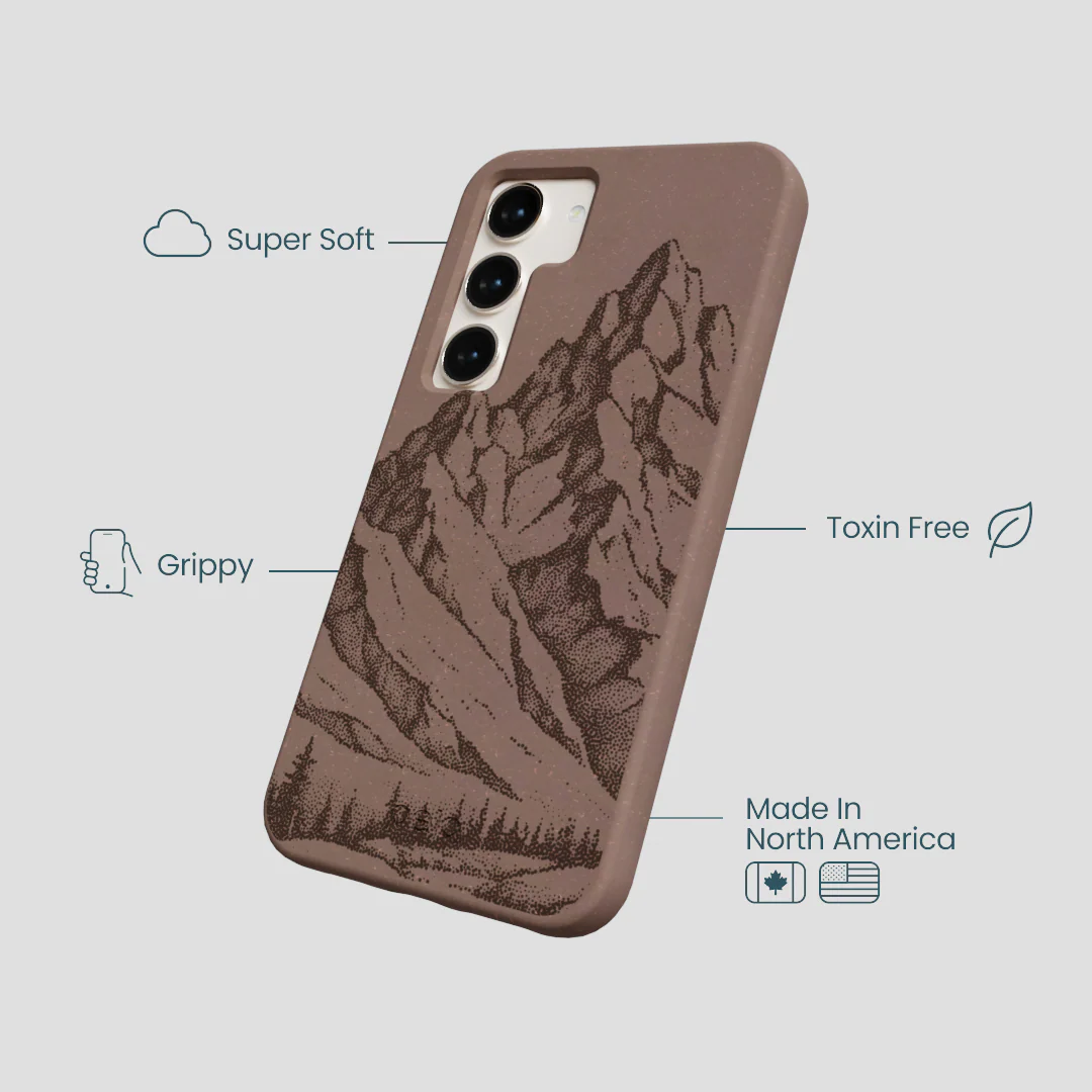 Chocolate Brown Silent Summit Samsung Galaxy S23 Case - Image 4