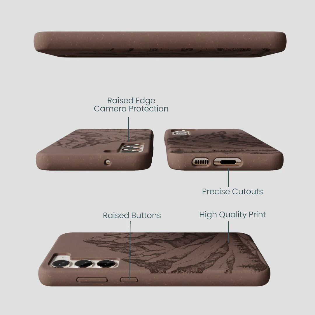 Chocolate Brown Silent Summit Samsung Galaxy S23+(Plus) Case - Image 3