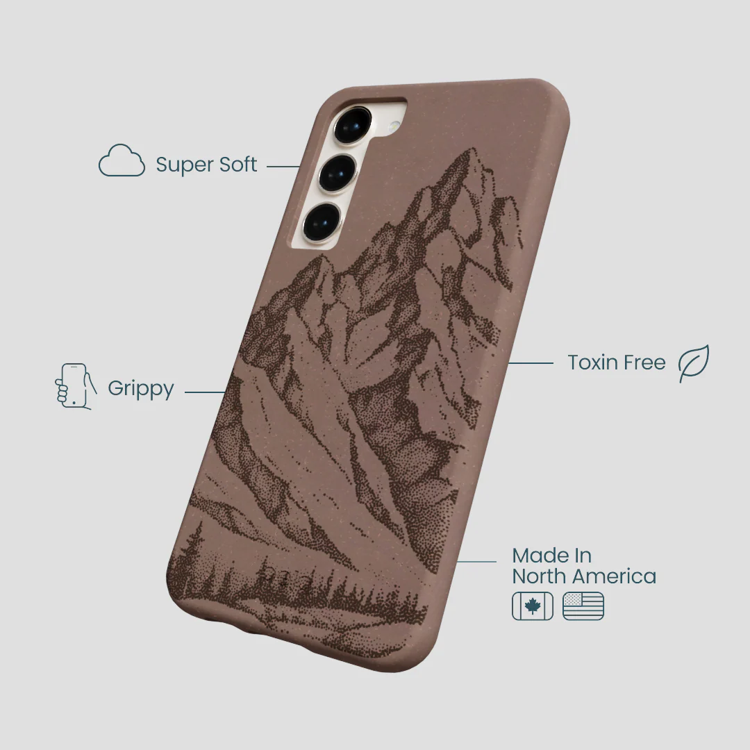 Chocolate Brown Silent Summit Samsung Galaxy S23+(Plus) Case - Image 4