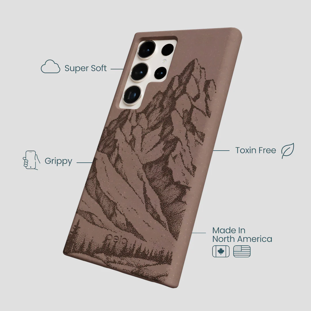 Chocolate Brown Silent Summit Samsung Galaxy S24 Ultra Case - Image 4