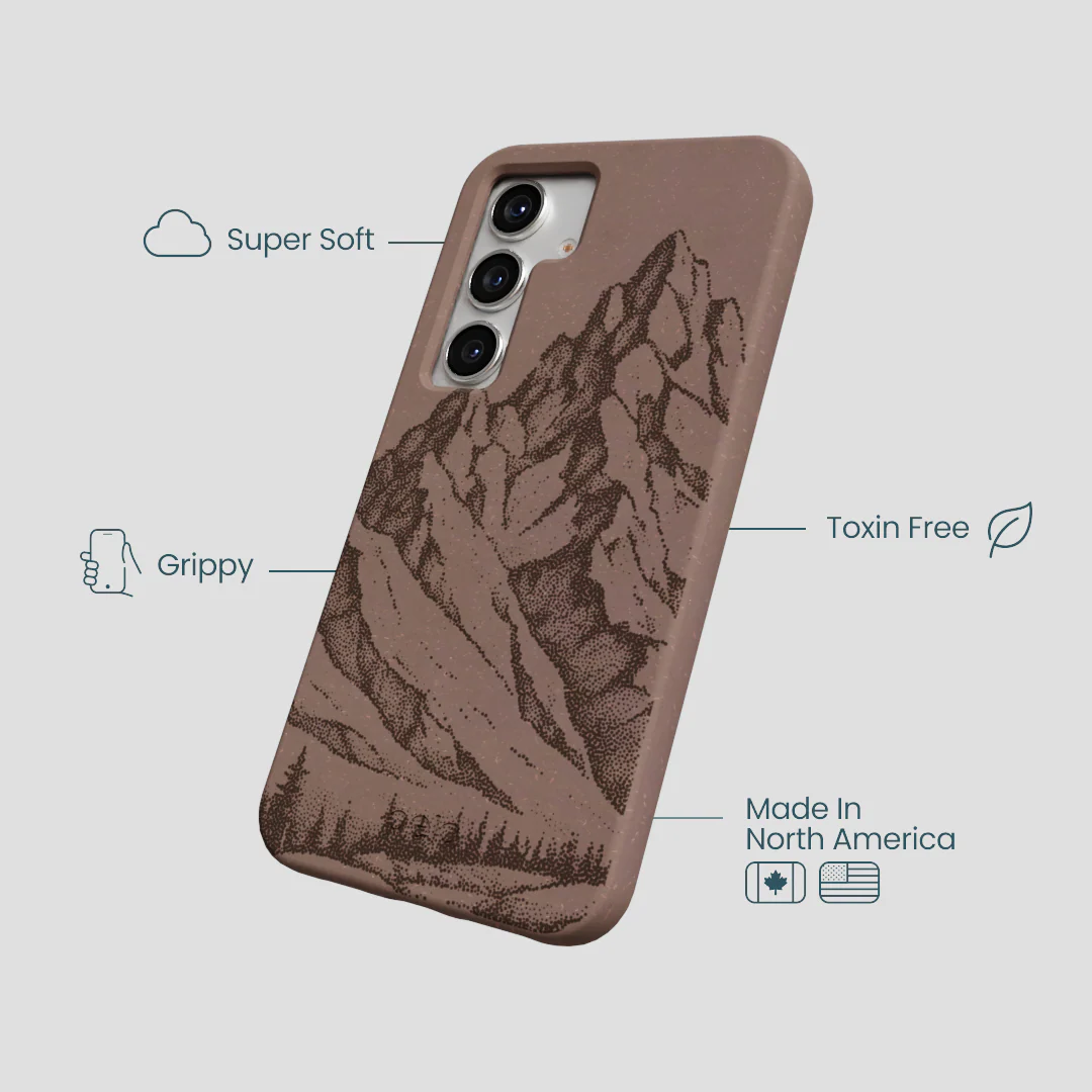 Chocolate Brown Silent Summit Samsung Galaxy S25 Case - Image 4