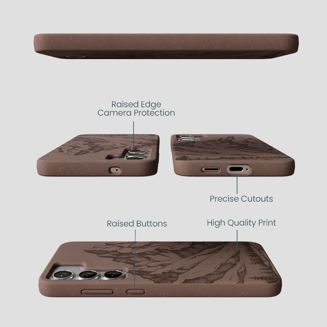 Chocolate Brown Silent Summit Samsung Galaxy S25+(Plus) Case - Image 3