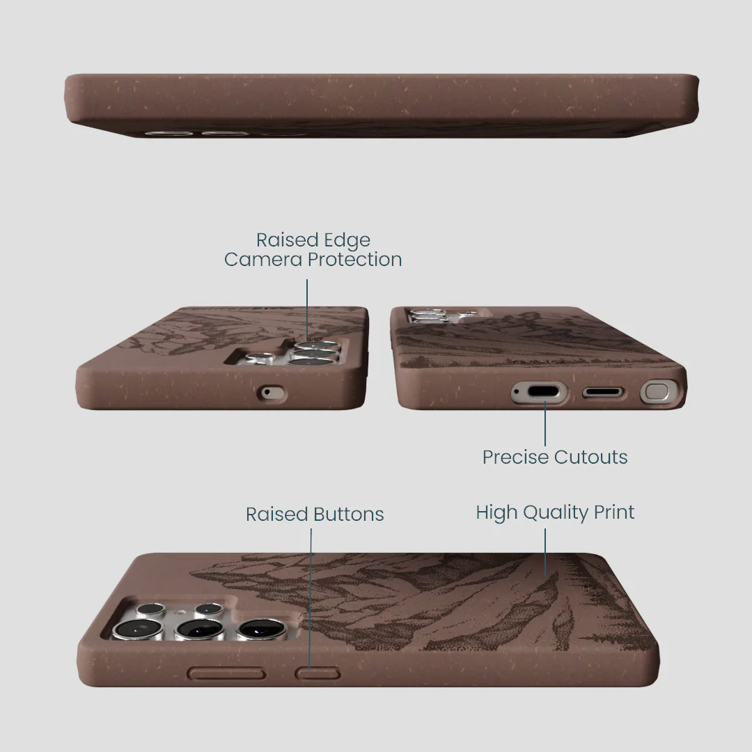 Chocolate Brown Silent Summit Samsung Galaxy S25 Ultra Case - Image 3