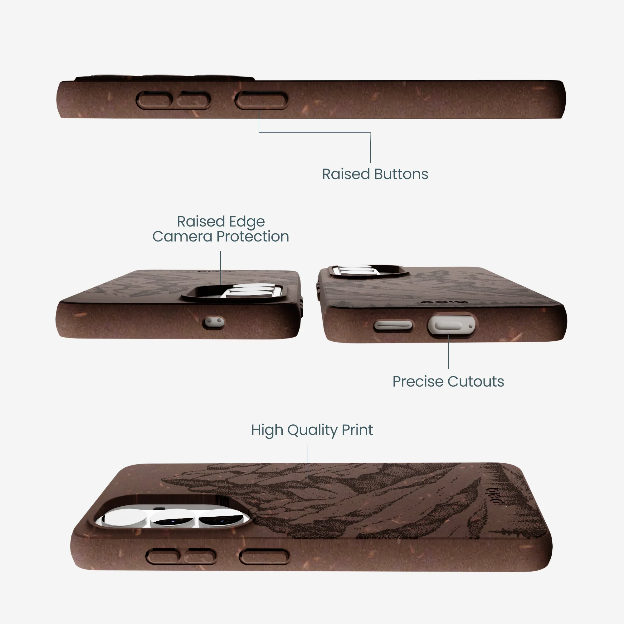 Chocolate Brown Silent Summit Samsung Galaxy S26 Case - Image 3